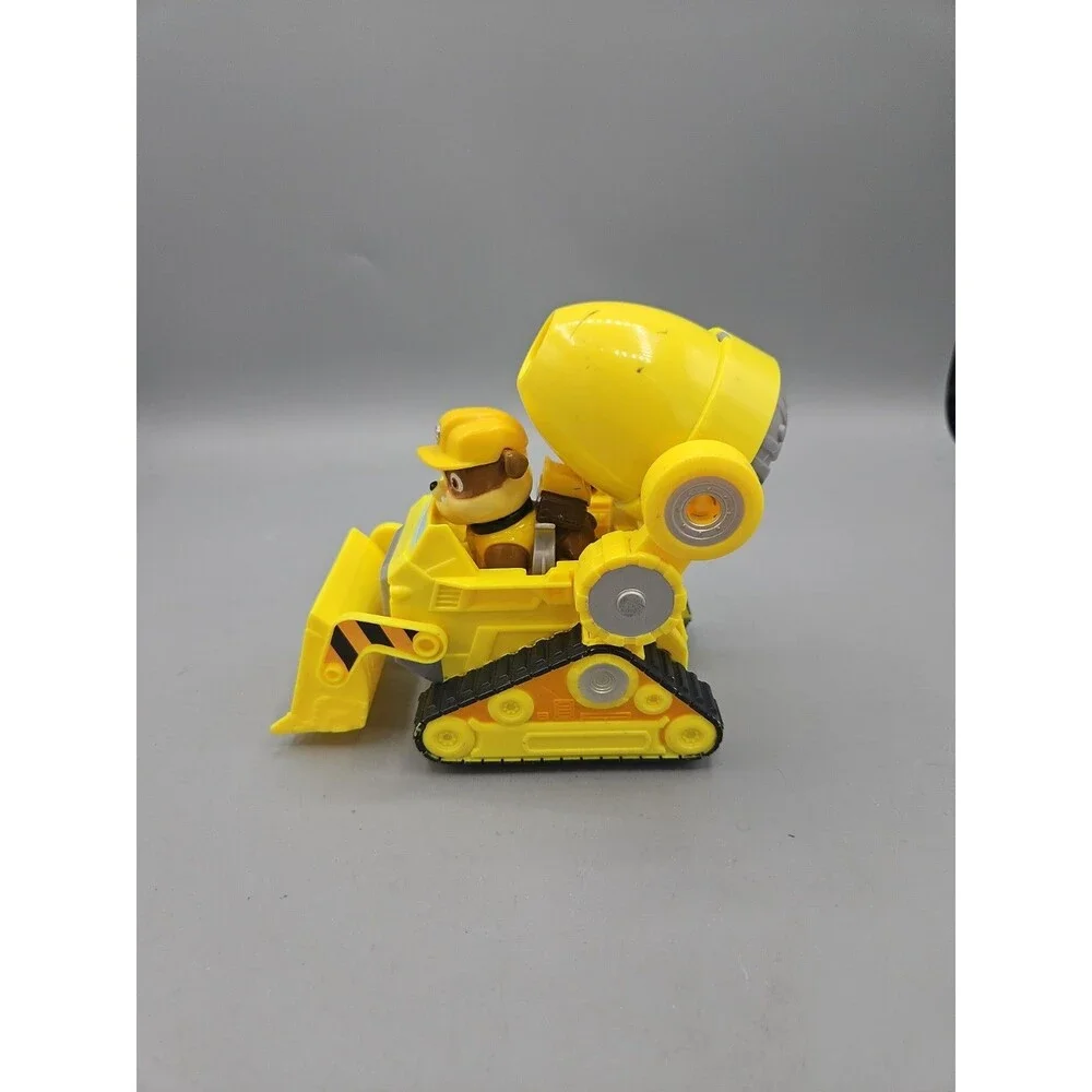 Paw Patrol The Movie Rescue Pups Rubble Figure Deluxe Bulldozer Vehicle Toy